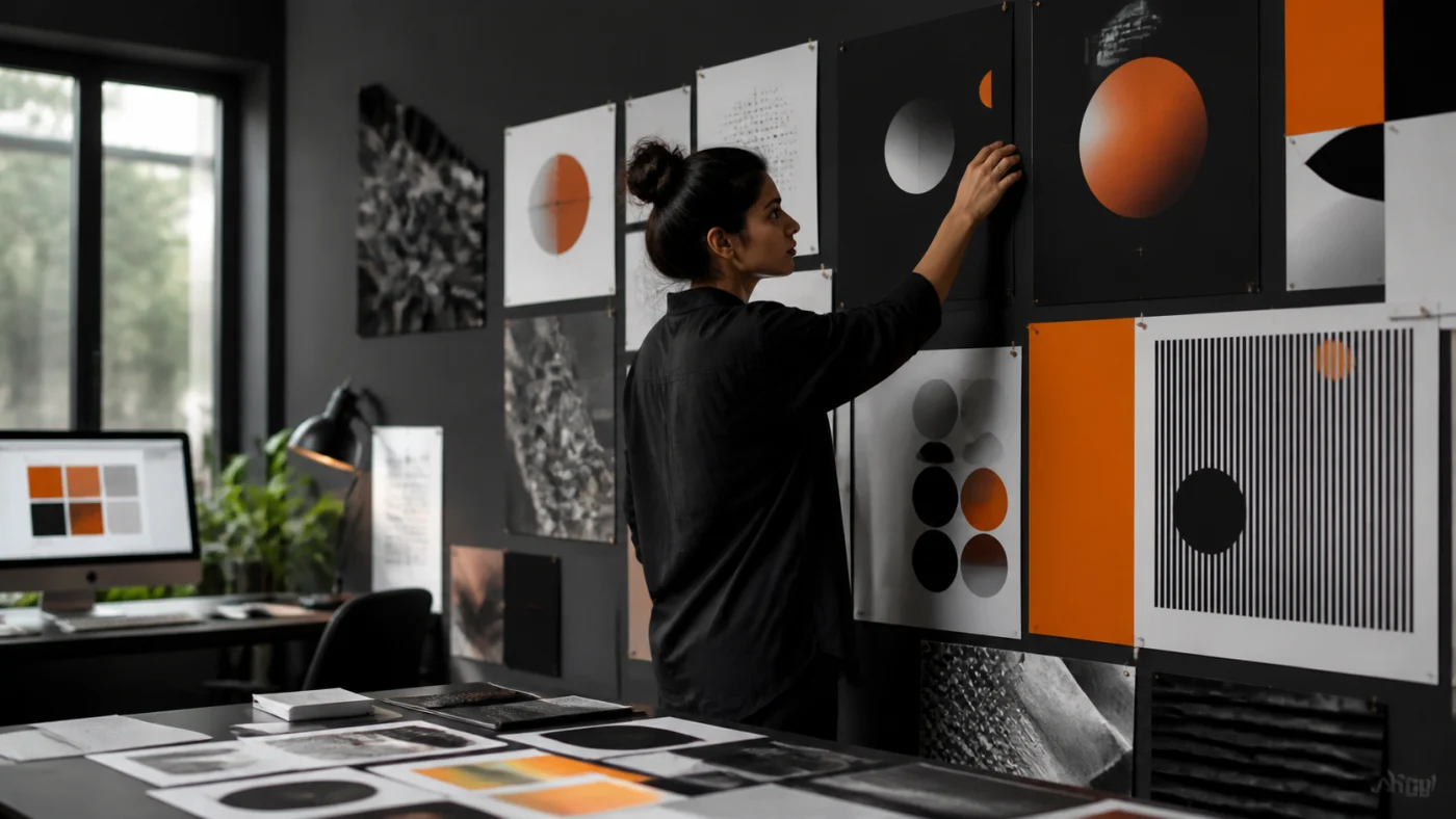 Indian digital marketing editorial image illustrating Graphic Design Trends Shaping Digital Brands in 2026
