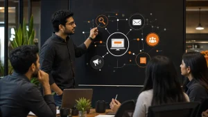 Indian digital marketing editorial image illustrating Digital Marketing Channels to Consider for Your Business