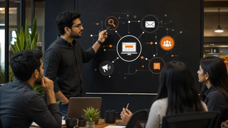 Indian digital marketing editorial image illustrating Digital Marketing Channels to Consider for Your Business