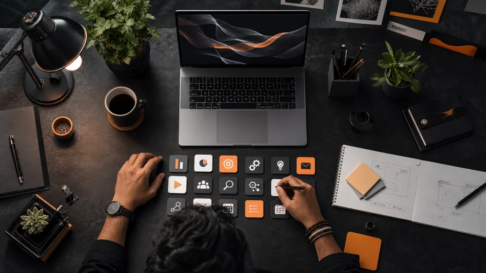 Indian digital marketing editorial image illustrating Useful Free Tools for a Digital Marketing Technology Stack
