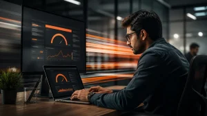 Indian digital marketing editorial image illustrating Speed That Can Make Or Break Your Business: Website Speed Optimization In 2026