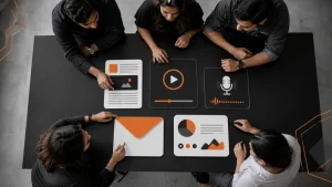 Indian digital marketing editorial image illustrating Types of Content Marketing and When to Use Them