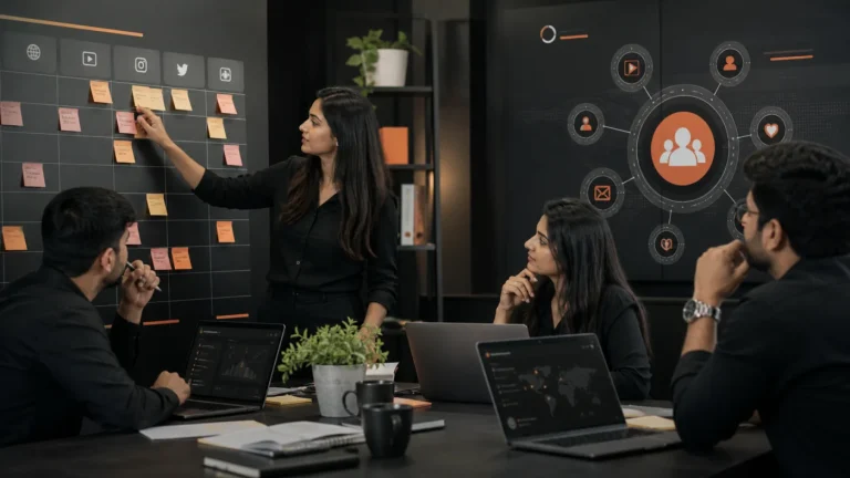 Indian digital marketing editorial image illustrating How a Social Media Marketing Agency Can Strengthen Your Digital Presence