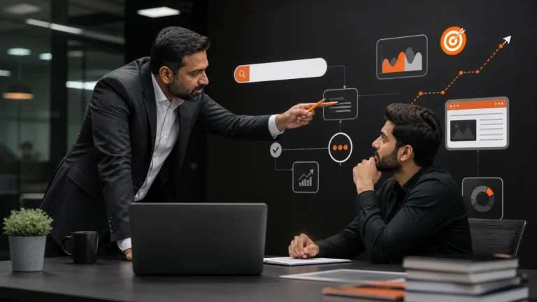 Indian digital marketing editorial image illustrating Why SEO Matters in a Modern Digital Marketing Strategy