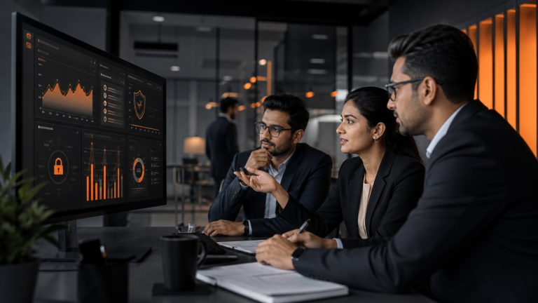 Indian digital marketing editorial image illustrating Digital Marketing Strategies for Financial Services