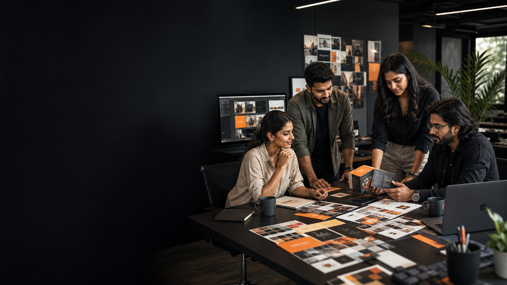 Indian branding and creative team developing a visual identity in Pune