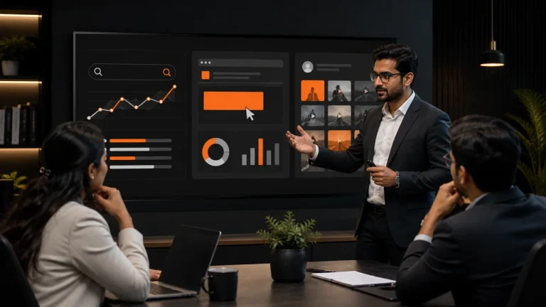 Indian strategist comparing SEO, paid advertising and social media for Pune business growth