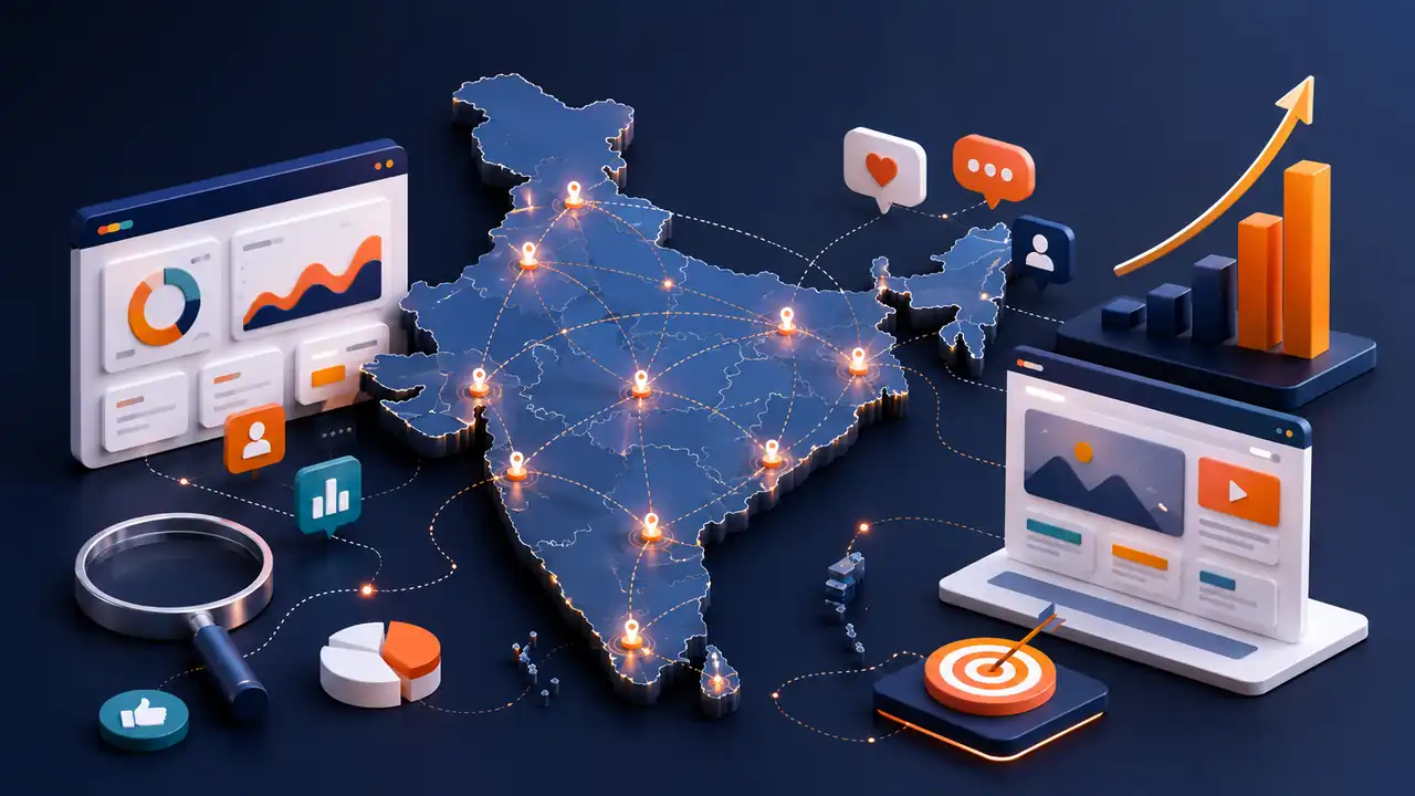 Digital marketing agency in India connecting search, social, websites and analytics