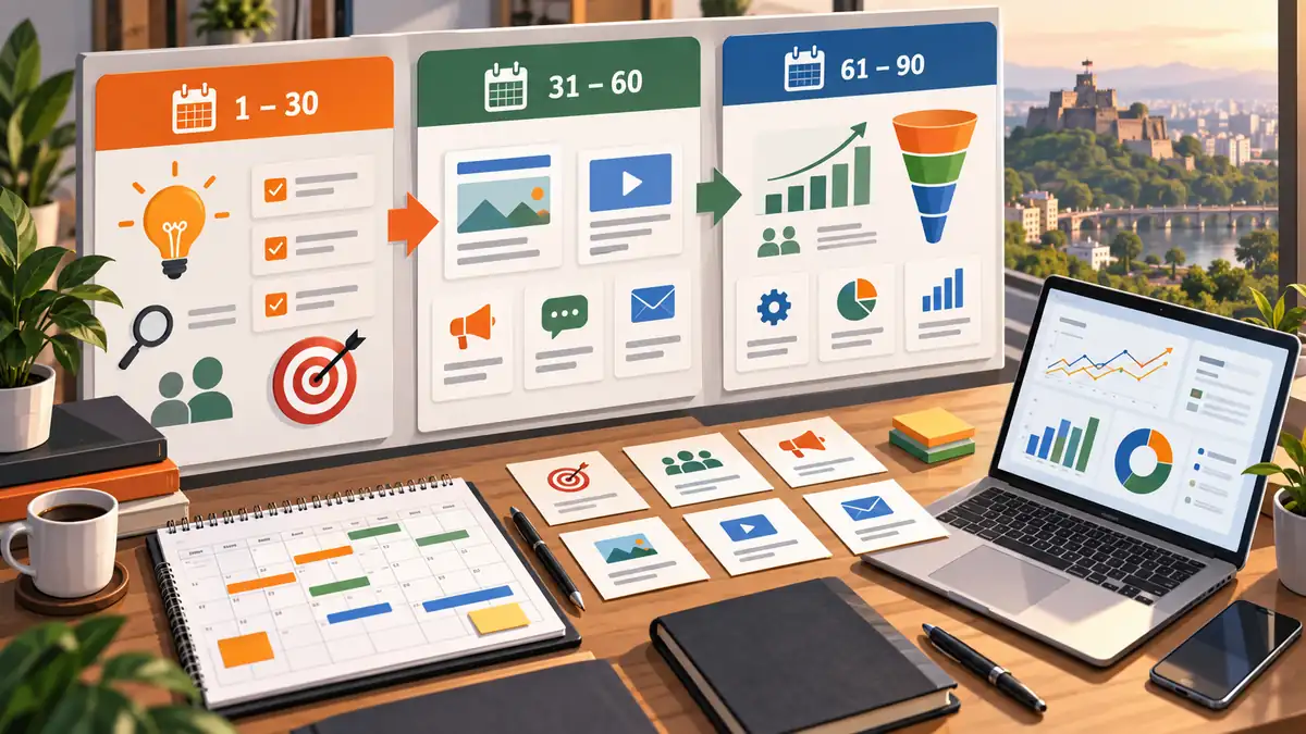 Pune business leaders using a checklist to choose a digital marketing agency