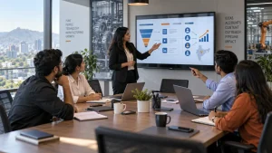 Pune B2B marketing team planning LinkedIn demand generation