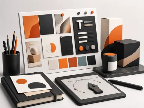 Branding and creative identity design illustration