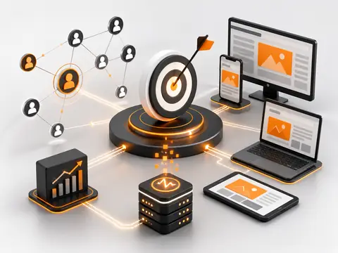 Programmatic advertising audience targeting illustration