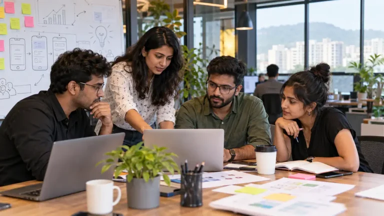 Pune startup founders planning a staged digital marketing growth strategy